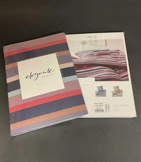 Bettwäsche Elegante Color Stripes Rouge in der Verkaufsverpackung