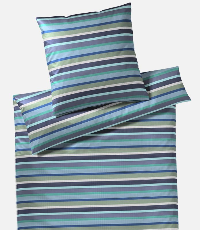 Bettwäsche Elegante Color Stripes  Blue